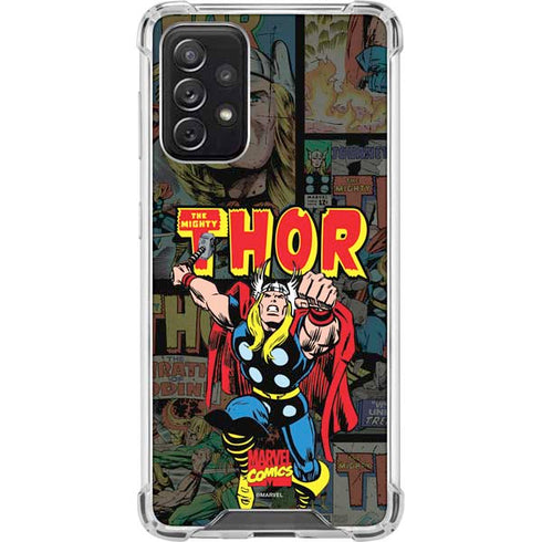 Marvel Classic Comics The Mighty Thor Vintage Galaxy A72 5G Clear Case